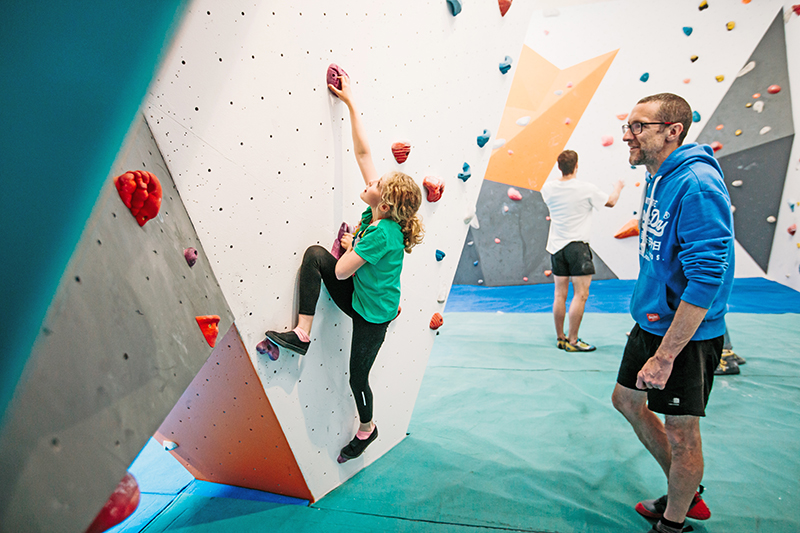 Falmily bouldering